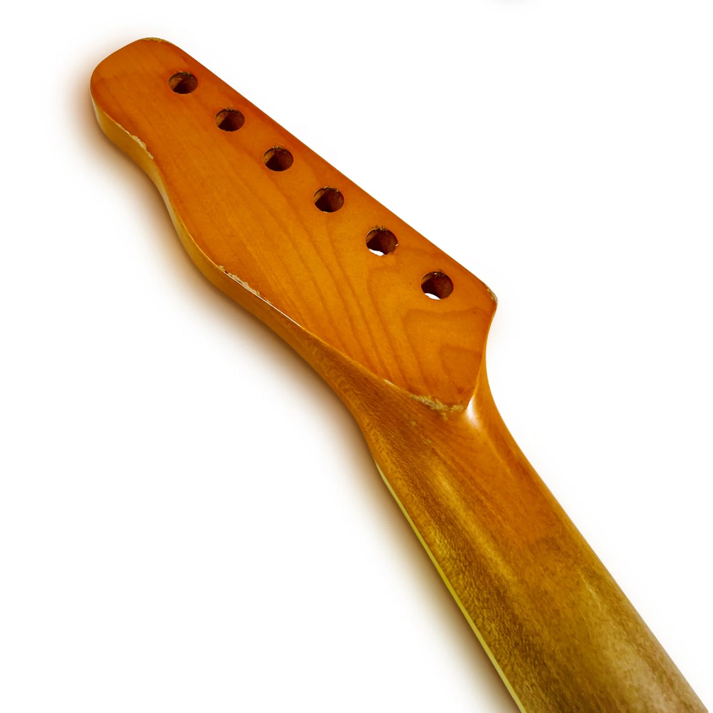 Sonic Angel T-12 Replacement Guitar Neck (Maple, Vintage Amber Finish, Heavy Aged Relic)
