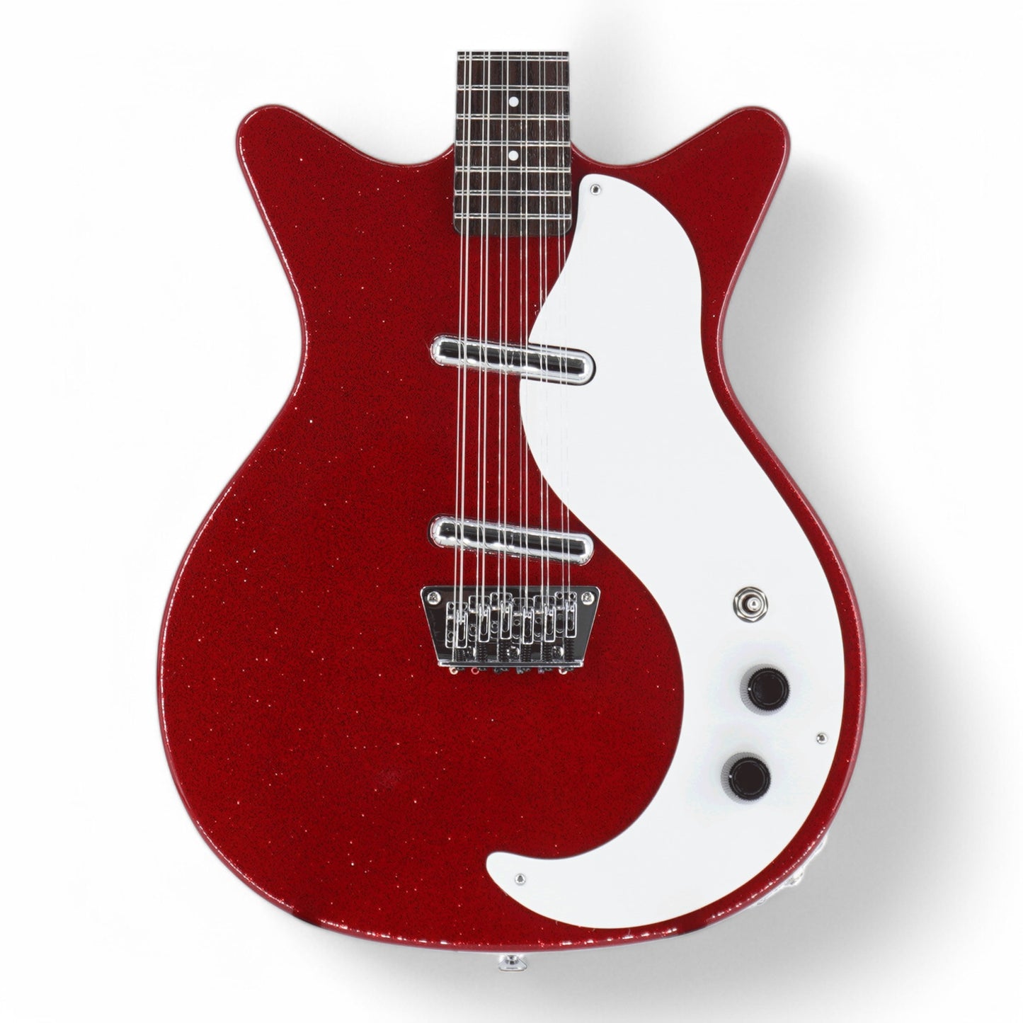Danelectro 12SDC 12-String Electric Guitar, Red Metallic
