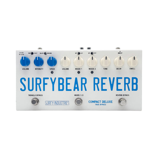 Surfy Industries SurfyBear Compact Deluxe Preamp Reverb and Tremolo