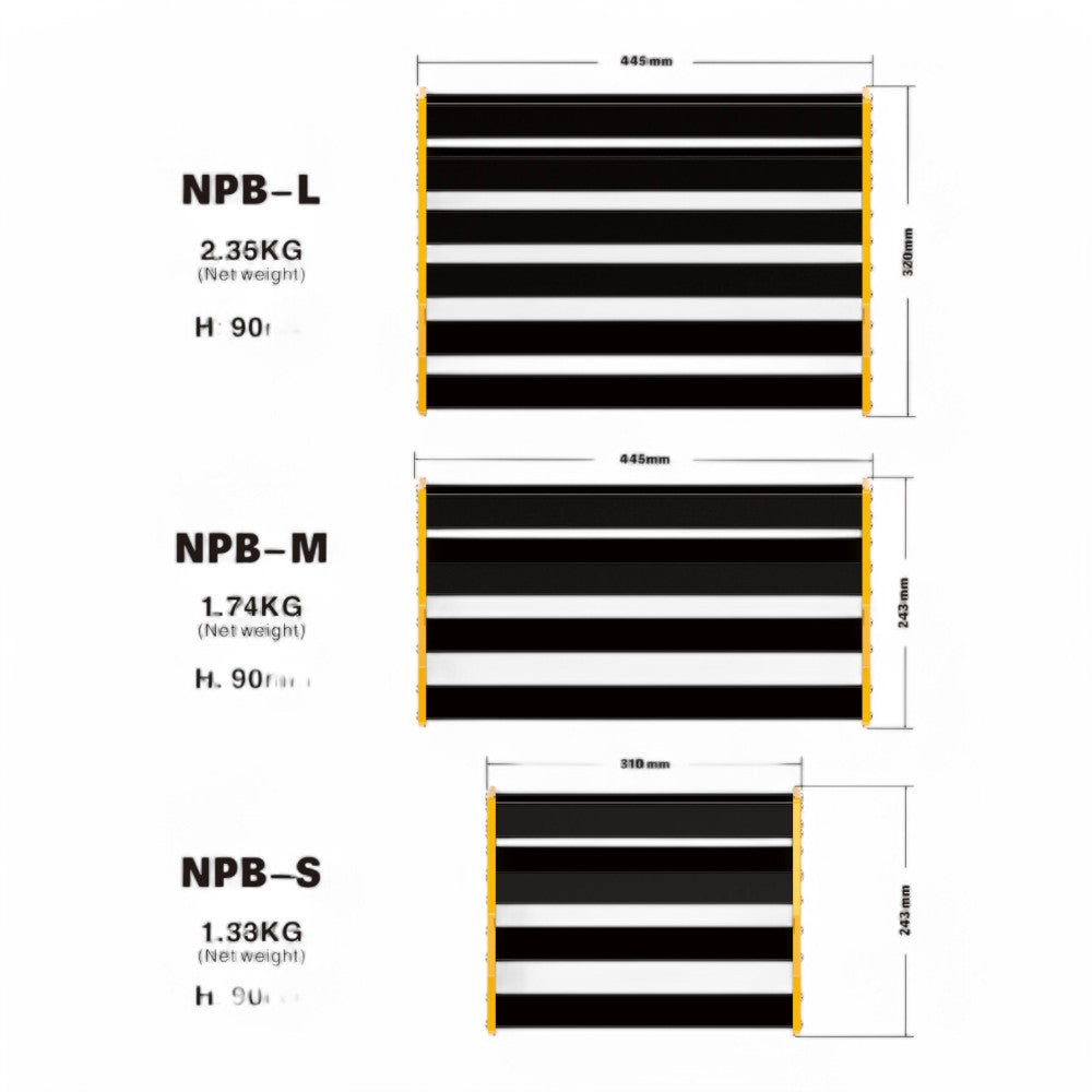 NUX NBP-S Bumblebee Small Sized Pedal Board with Carry Bag