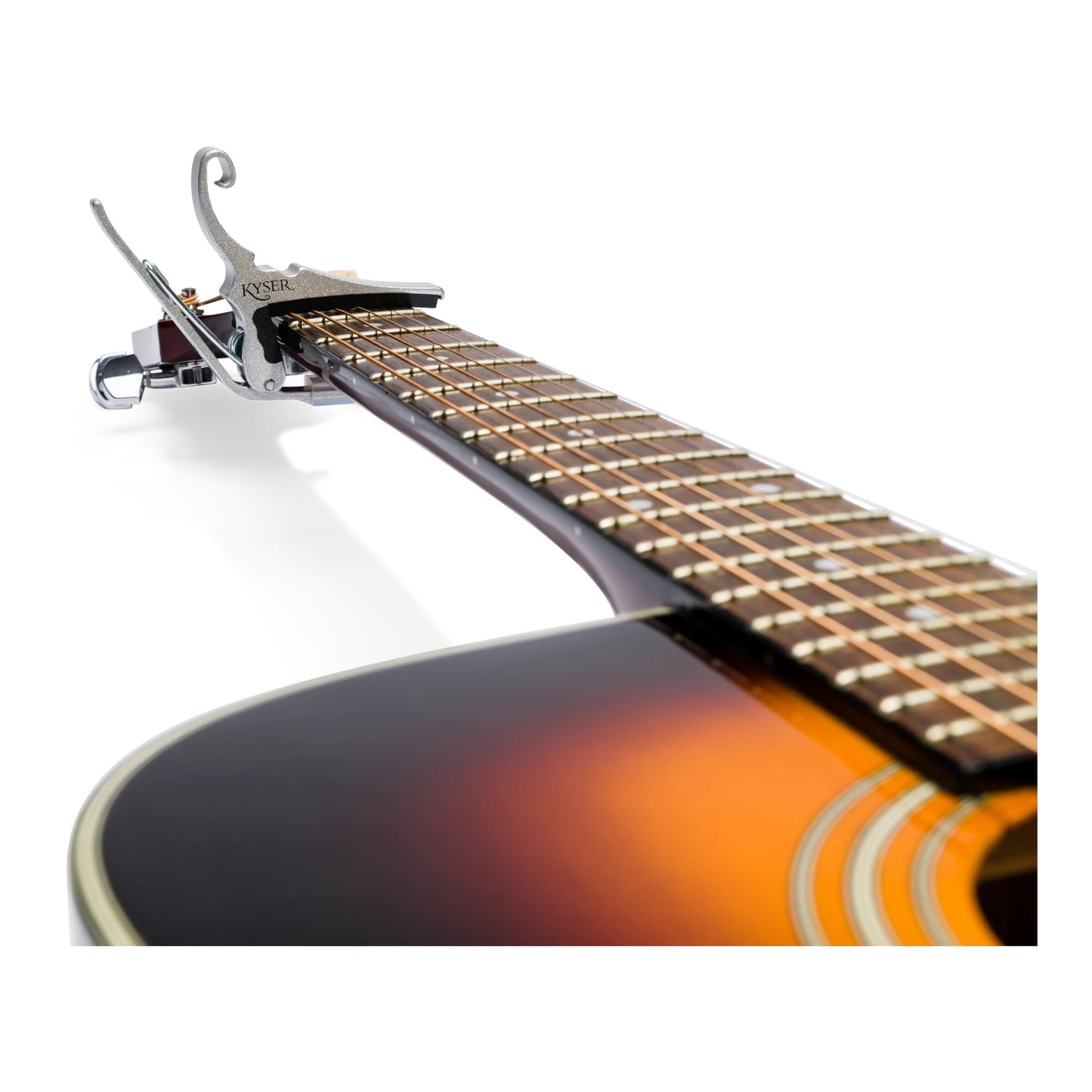 Kyser KG6S Acoustic Guitar Capo, Silver