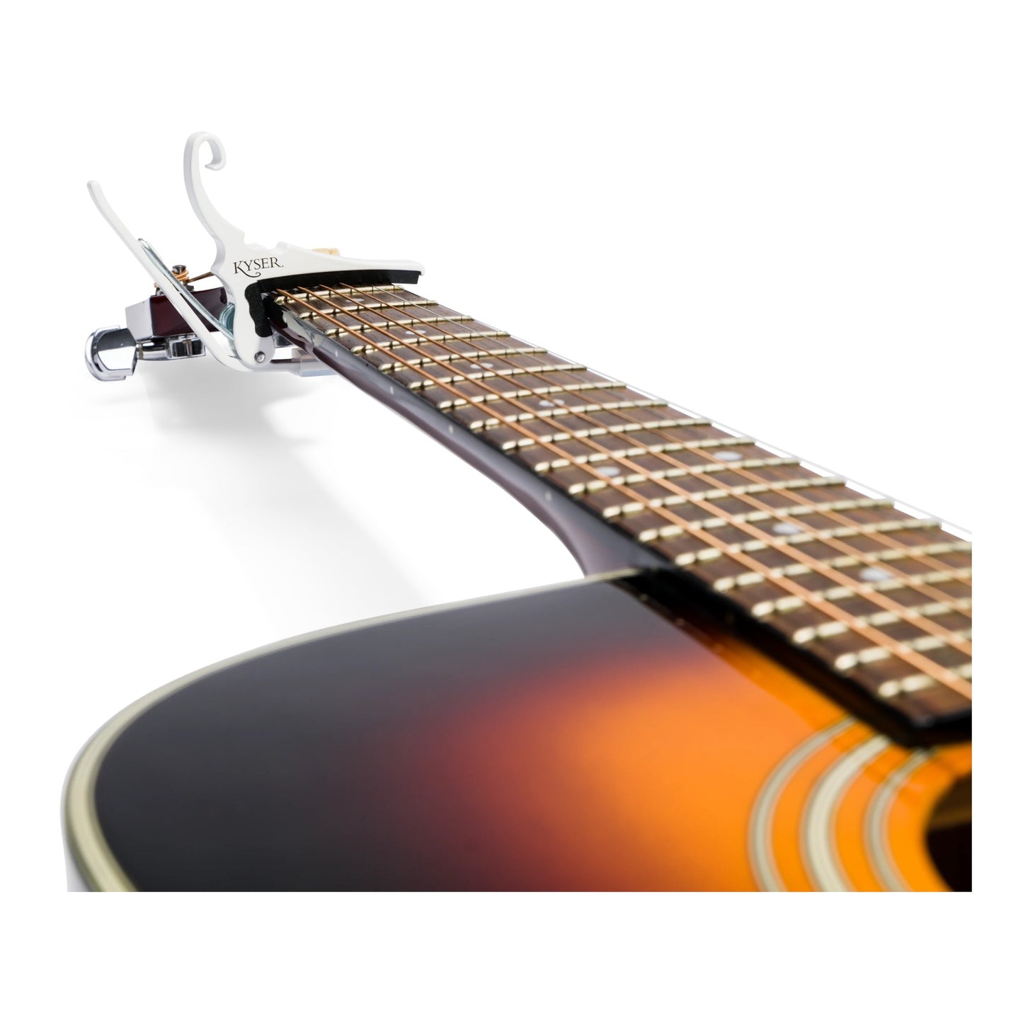 Kyser KG6W Acoustic Guitar Capo, White
