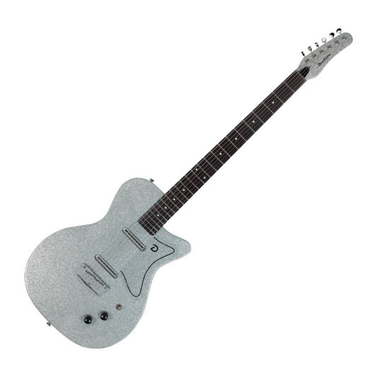 Danelectro 56 Baritone Electric Guitar, Silver Metalflake