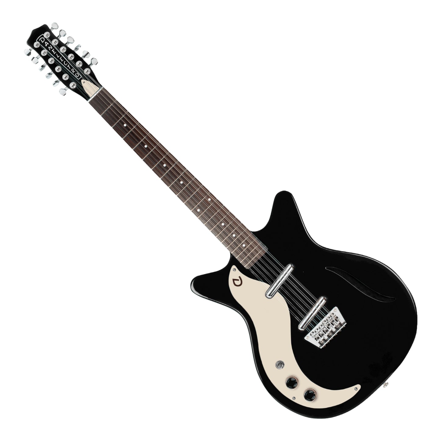 Danelectro 59 Vintage 12 String Lefty Electric Guitar, Black