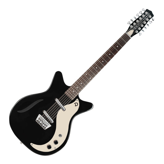 Danelectro 59 Vintage 12 String Electric Guitar, Black