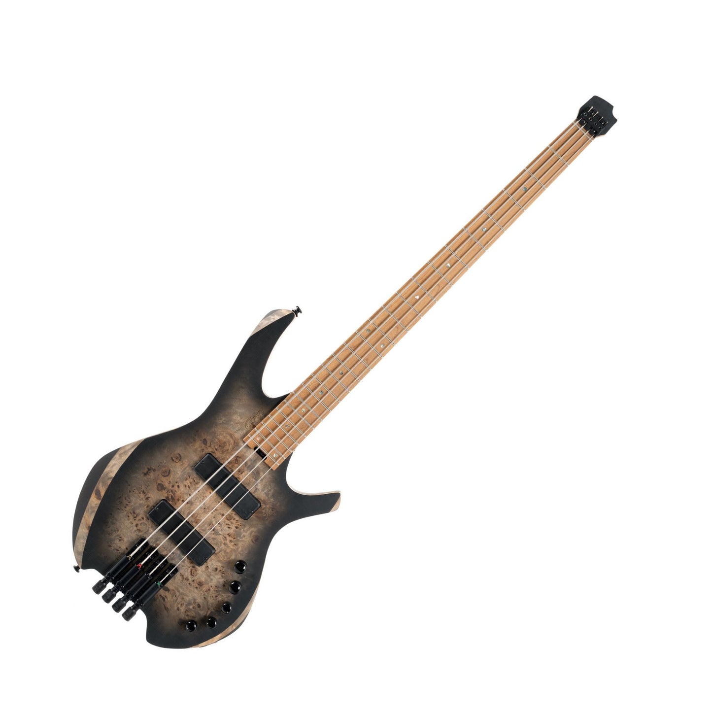Cort SPACE4SDB Space 4 Headless Bass Guitar. Star Dust Black