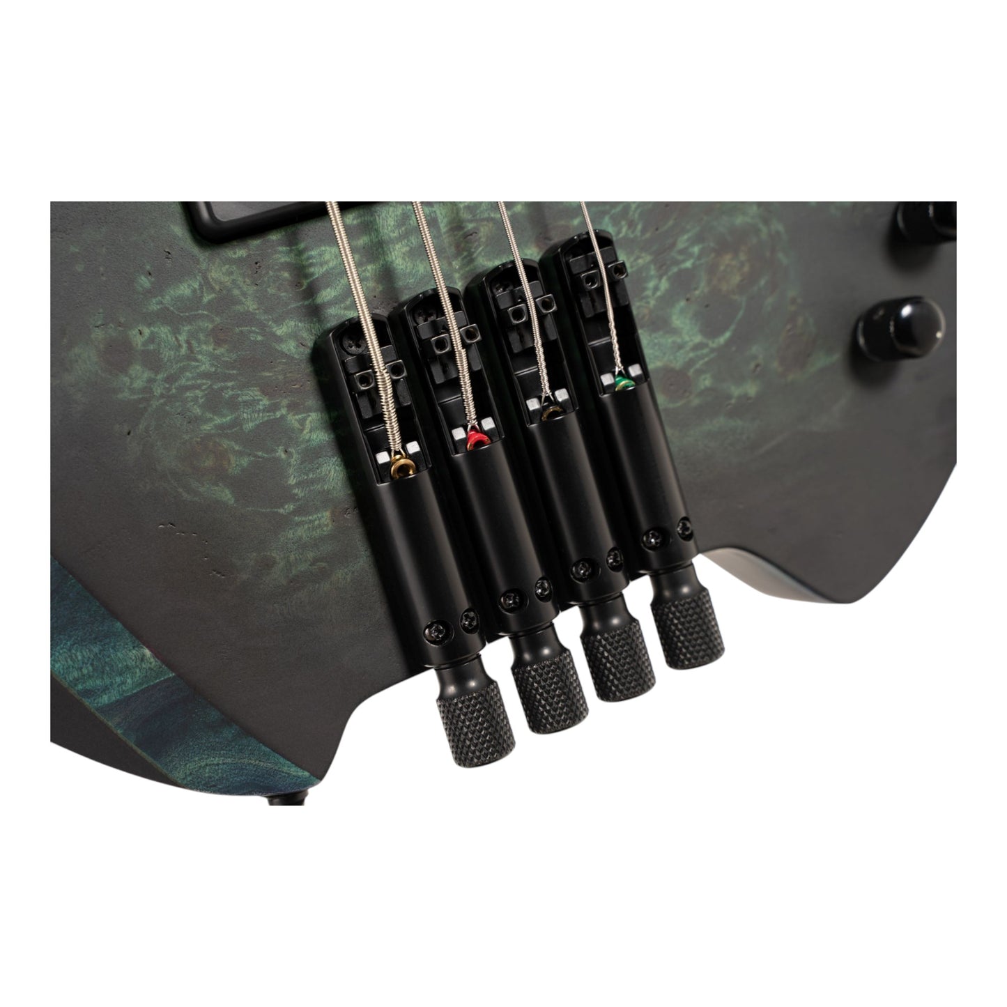 Cort SPACE4SDG Space 4 Headless Bass Guitar. Star Dust Green