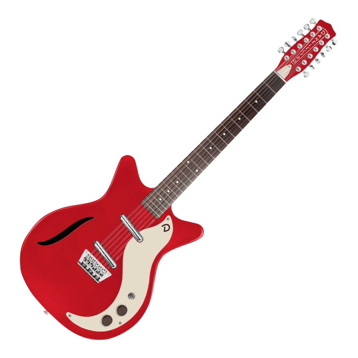Danelectro 59 Vintage 12 String Electric Guitar, Red Metallic