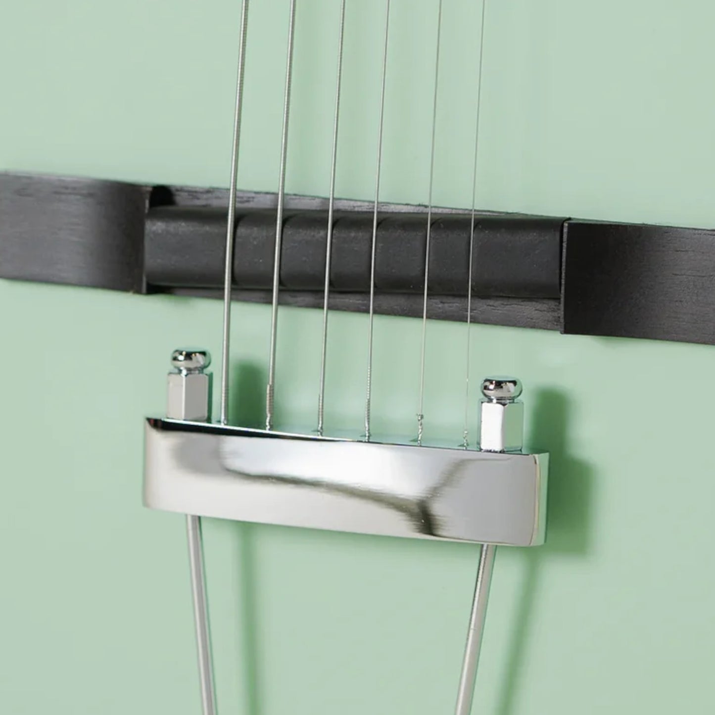 Orangewood OW-JUNIPER-S-SGR-L Juniper Live Rubber Bridge Parlor Guitar with Rail Pickup, Surf Green