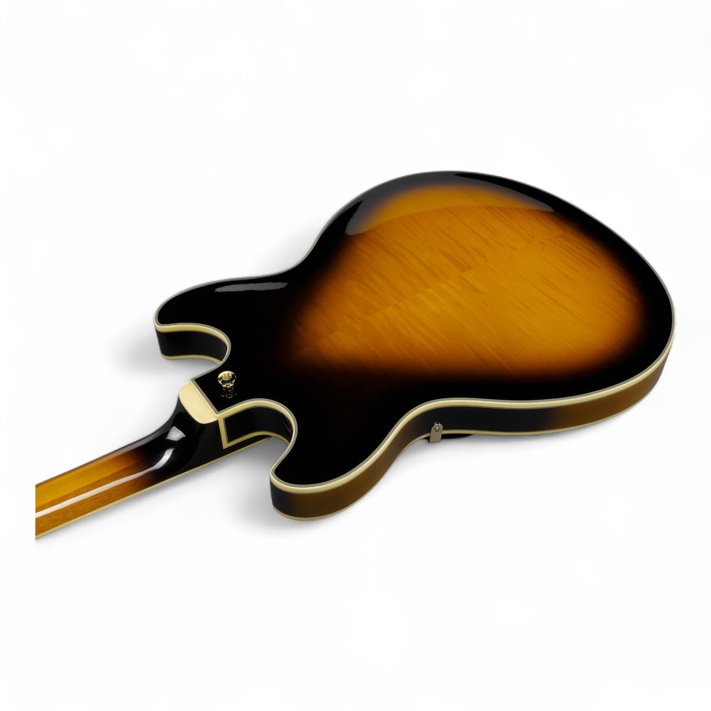 Ibanez JSM10 John Scofield Signature Semi-Hollowbody Guitar with Hardshell Case, Vintage Yellow Sunburst