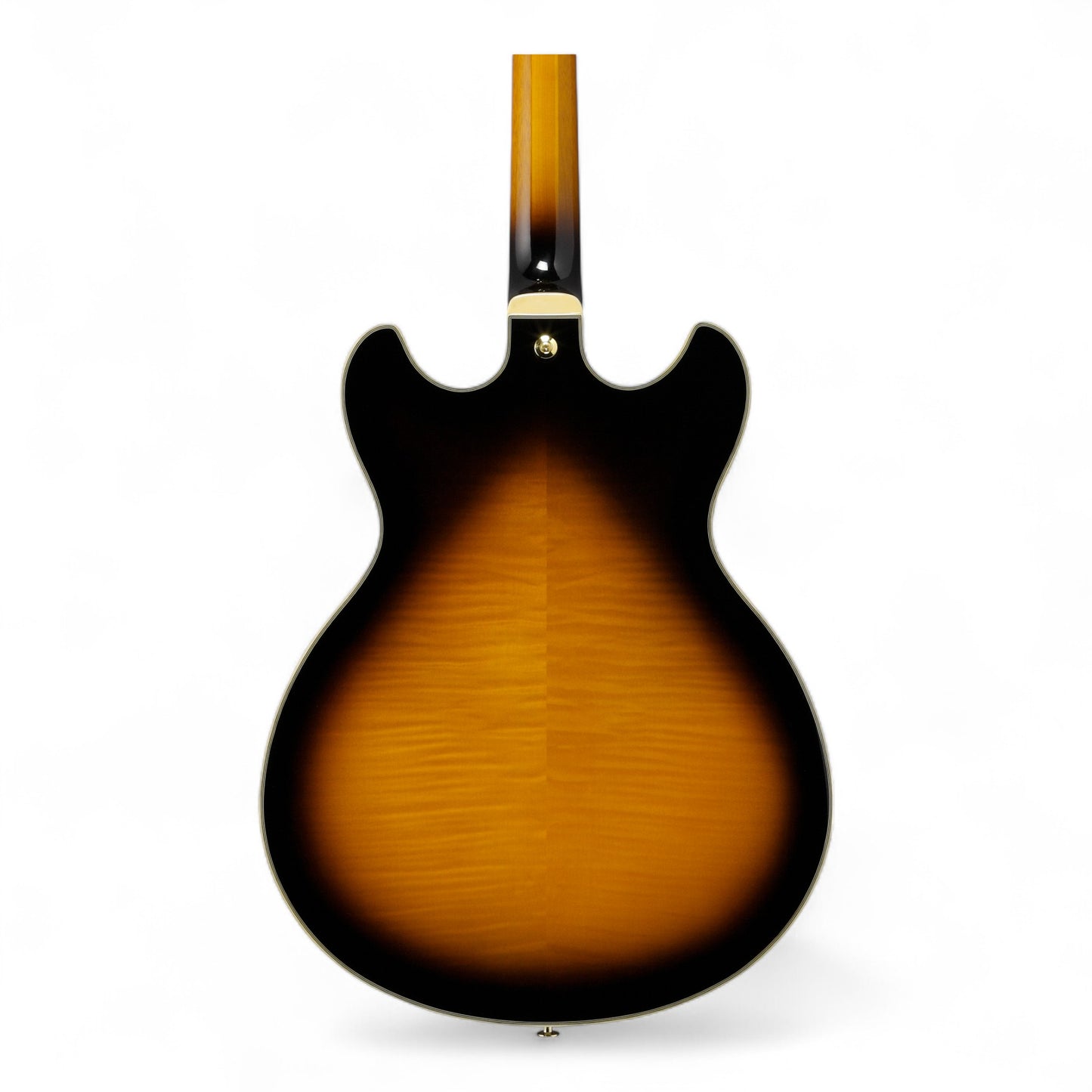 Ibanez JSM10 John Scofield Signature Semi-Hollowbody Guitar with Hardshell Case, Vintage Yellow Sunburst
