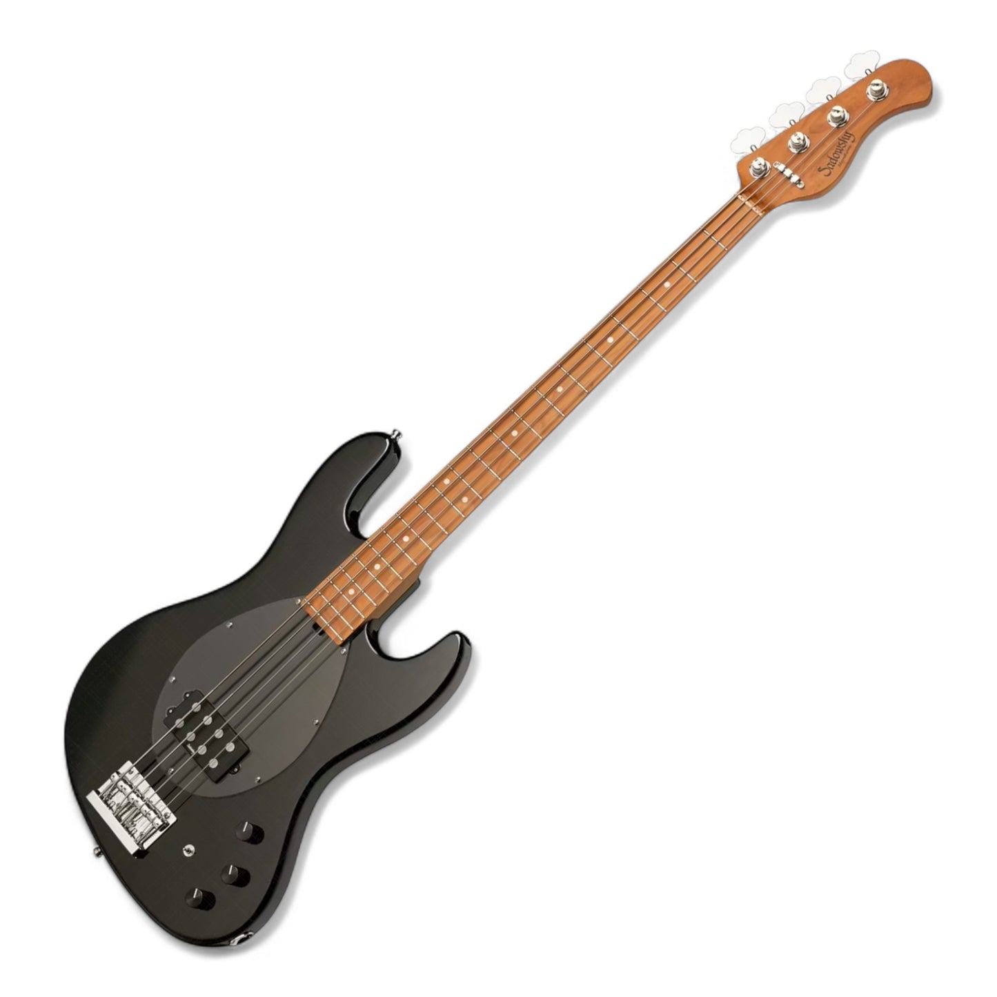 Sadowsky MetroExpress 21-Fret Vintage M Bass, Roasted Maple Fingerboard, 4-String - Solid Black High Polish