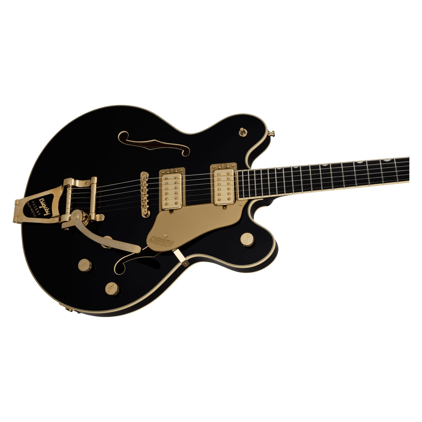 Gretsch Broadkaster LX Center Block Electric Guitar w/Bigsby, Ebony Fingerboard, Black
