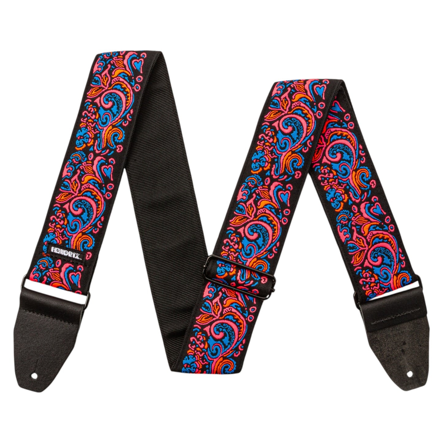 Dunlop JH28 Jimi Hendrix Blacklight Strap, Love Drops Pink