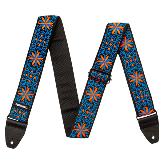 Dunlop JH25 Jimi Hendrix Blacklight Strap, Fillmore Blue