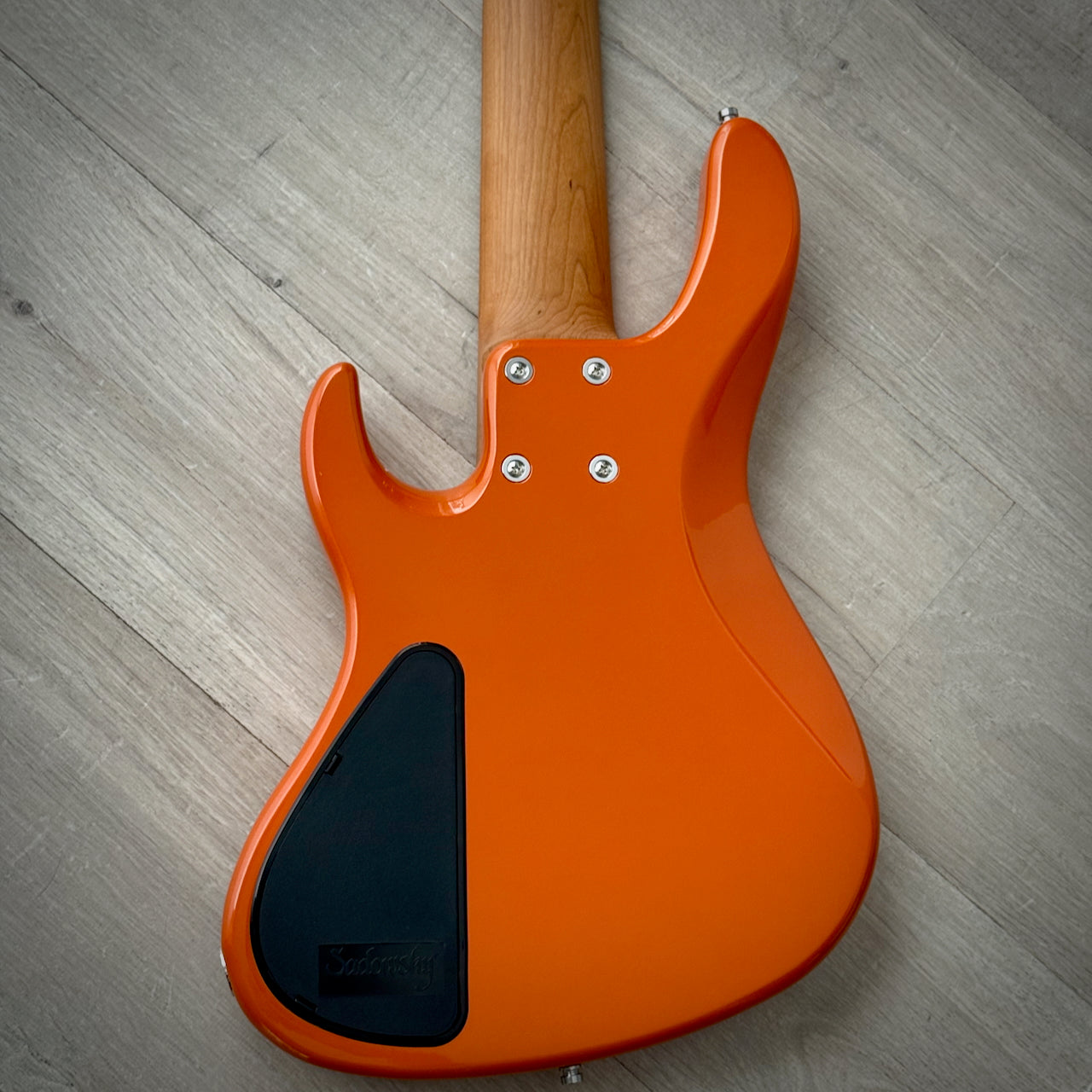 Sadowsky MetroExpress 24-Fret Modern Bass, Roasted Maple Fingerboard, 5-String - Solid Candy Apple Orange Metallic High Polish (2025), SMX24MS5 J1M OKU FR