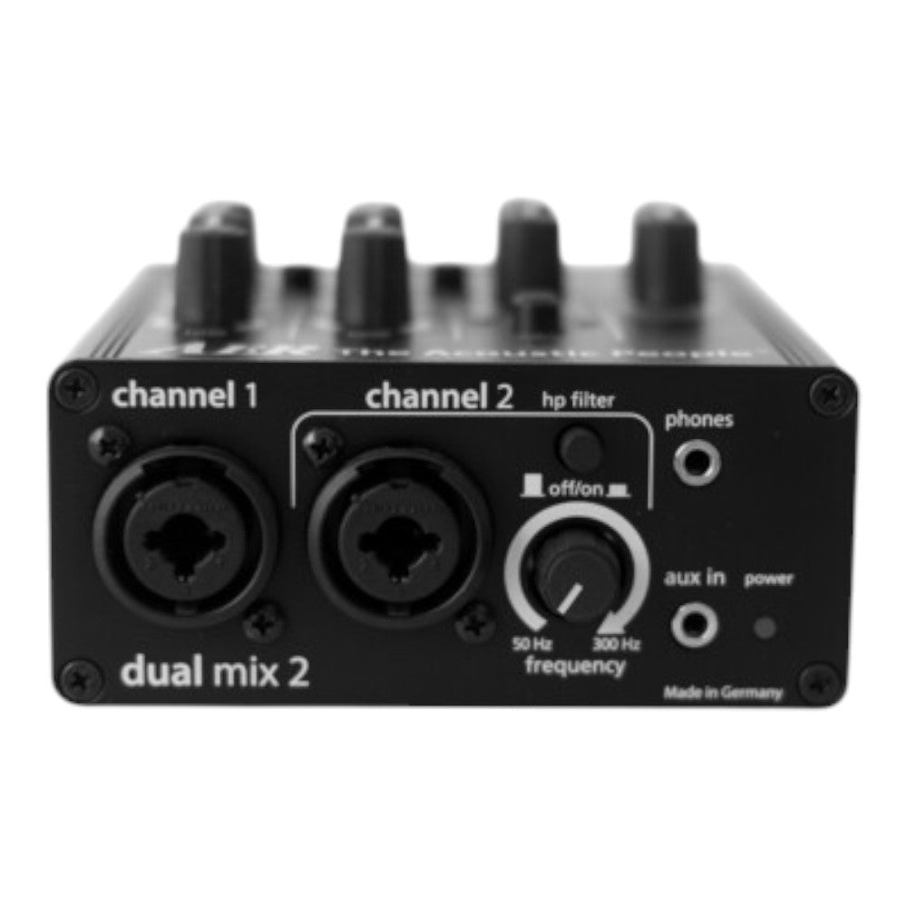 AER DUAL-MIX-2 2 Channel Preamp/Mixer with 24V, HPF and DI