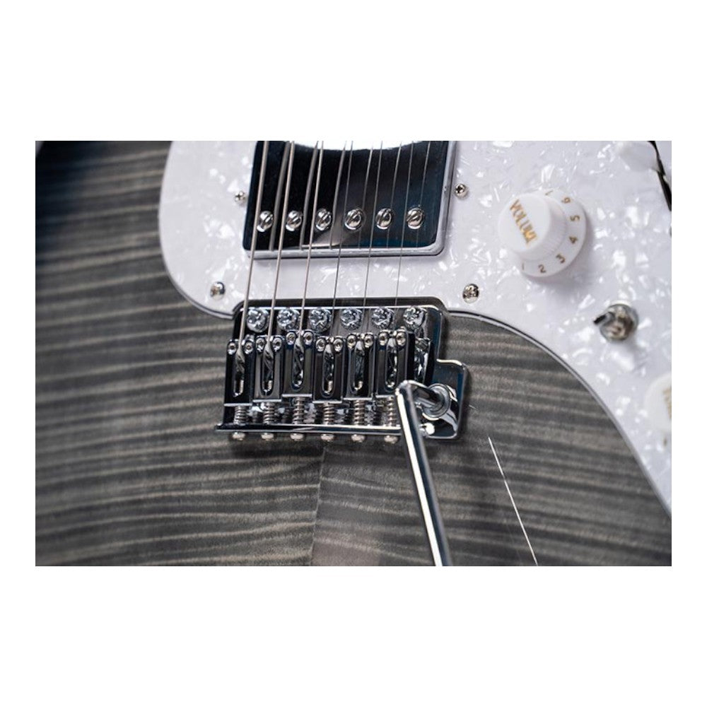Ibanez AZ22S1F Electric Guitar with Roasted Maple Neck and Jatoba Fretboard, Transparent Black Sunburst