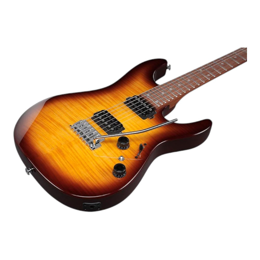 Ibanez AZ24S1 Electric Guitar with Roasted Maple Neck and Jatoba Fretboard, Violin Burst
