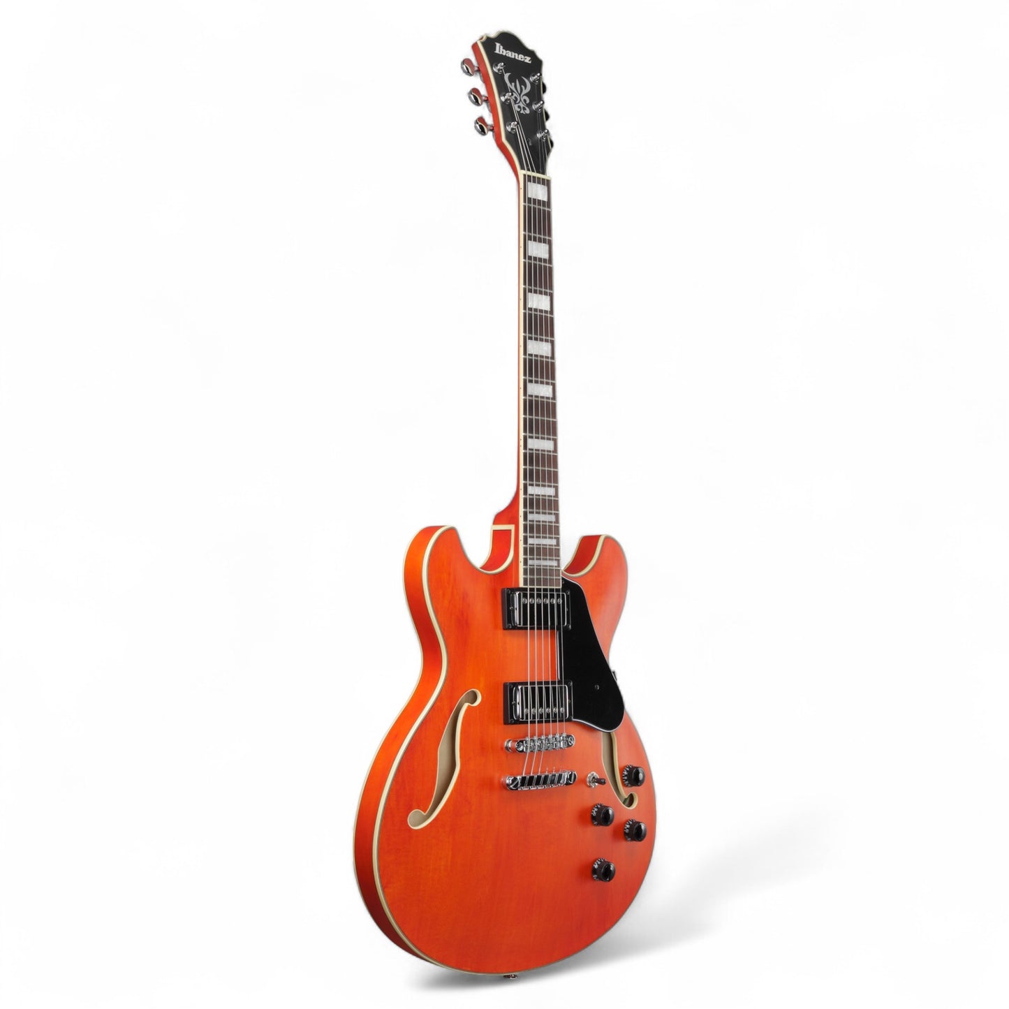 Ibanez AS73 Artcore Semi-hollow Electric Guitar, Transparent Tangerine Flat