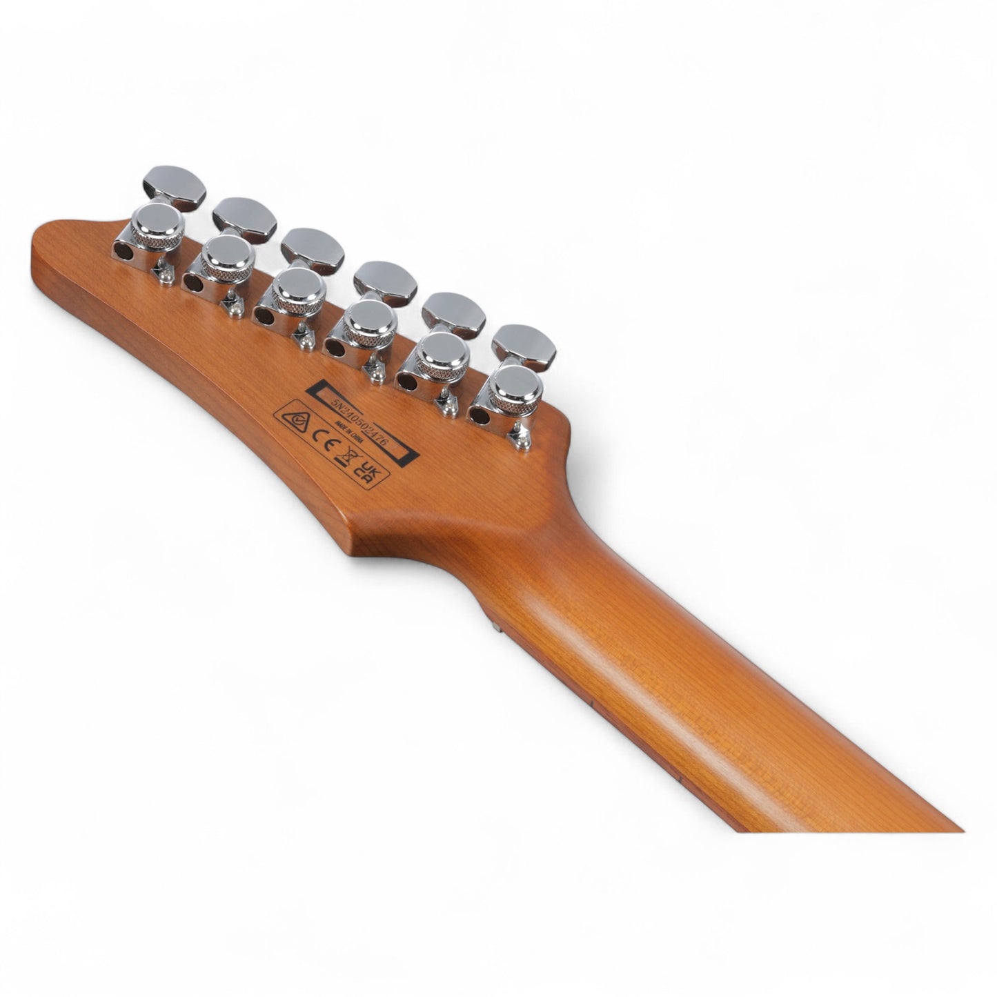 Ibanez AZ24S1F Electric Guitar with Roasted Maple Neck and Jatoba Fretboard, Transparent Black Burst