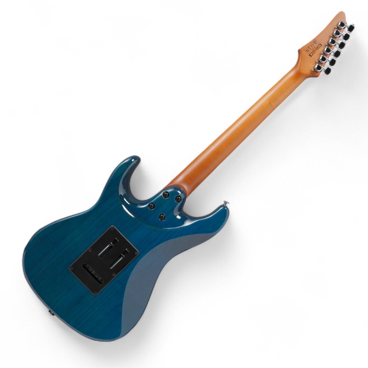 Ibanez AZ22S1F Electric Guitar with Roasted Maple Neck and Jatoba Fretboard, Transparent Turquoise Burst