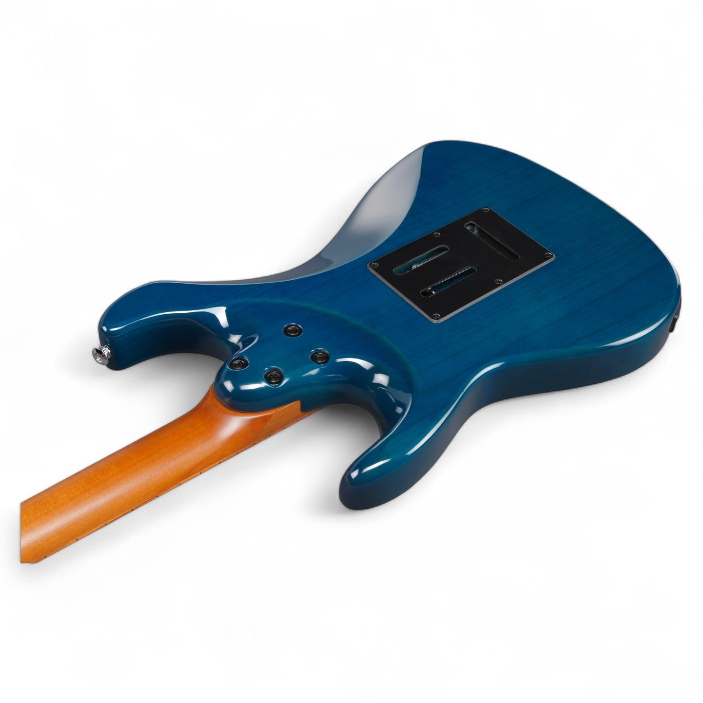 Ibanez AZ22S1F Electric Guitar with Roasted Maple Neck and Jatoba Fretboard, Transparent Turquoise Burst