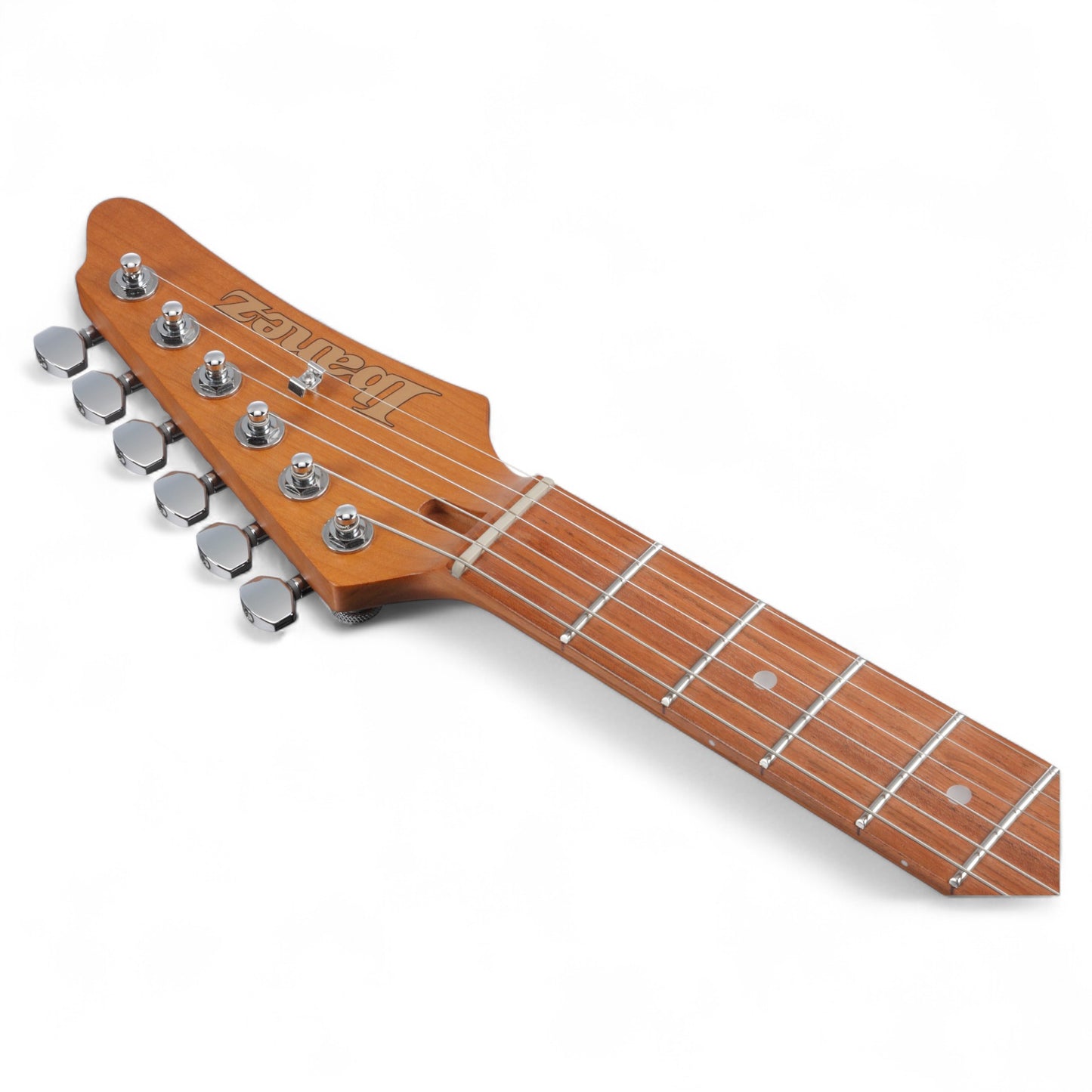 Ibanez AZ22S1F Electric Guitar with Roasted Maple Neck and Jatoba Fretboard, Transparent Turquoise Burst