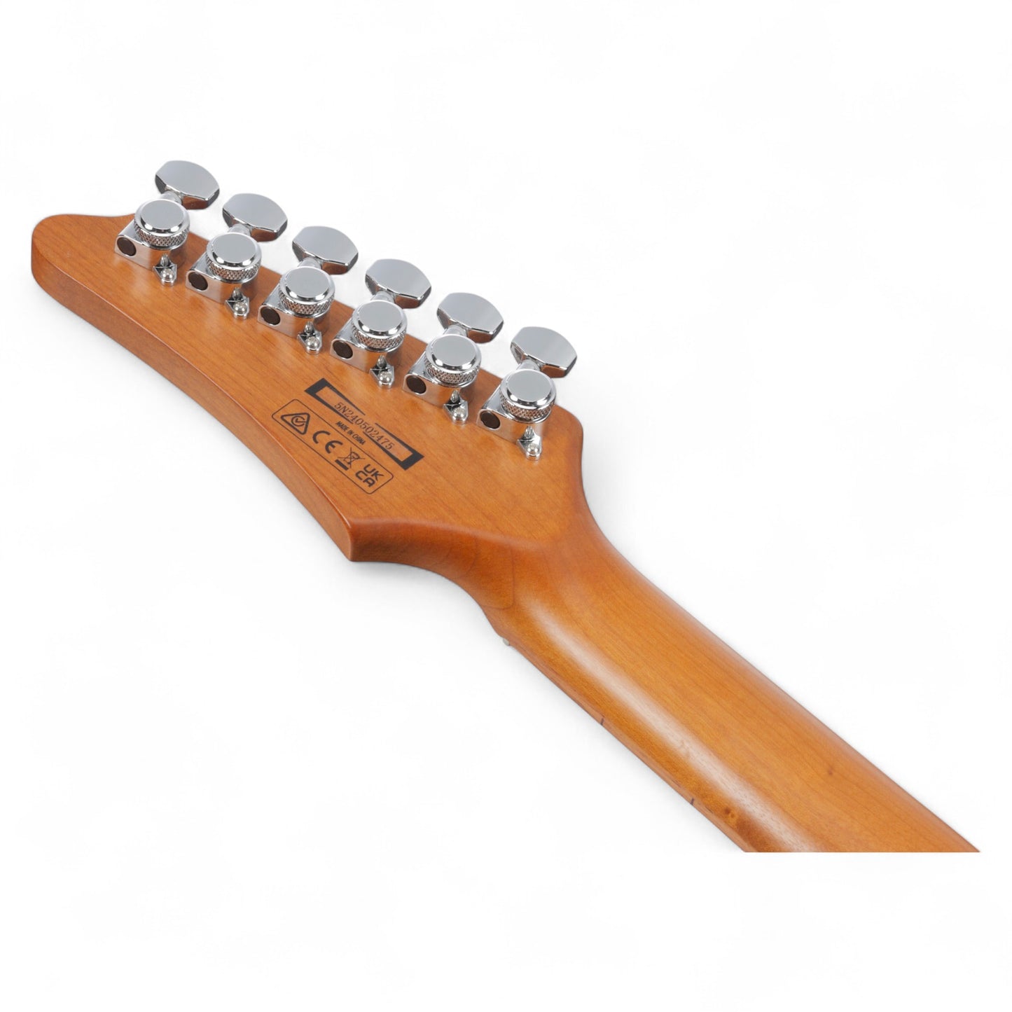 Ibanez AZ22S1F Electric Guitar with Roasted Maple Neck and Jatoba Fretboard, Transparent Turquoise Burst