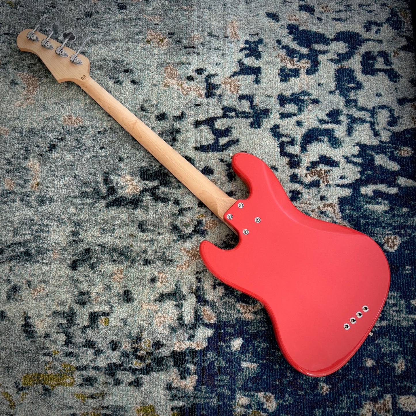 Lakland Classic Series 44-60, USA-Made Passive J Bass Guitar, Fiesta Red, Rosewood, with Gig Bag
