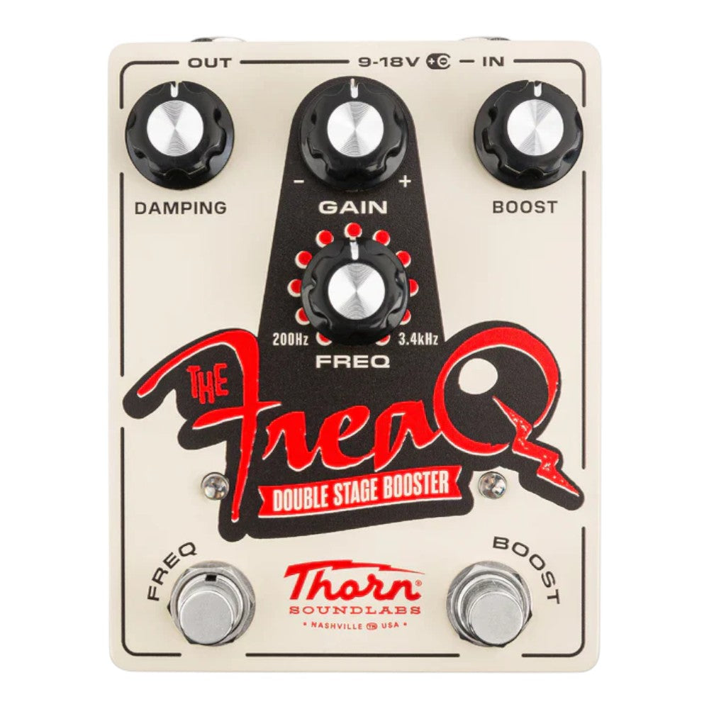 Thorn Soundlabs The Freaq Flexible Double Stage Booster Guitar Pedal for Targeted Frequency Boost or Cut