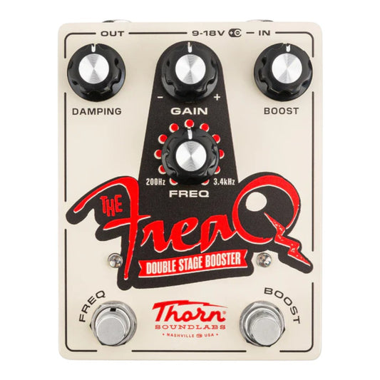 Thorn Soundlabs The Freaq Flexible Double Stage Booster Guitar Pedal for Targeted Frequency Boost or Cut