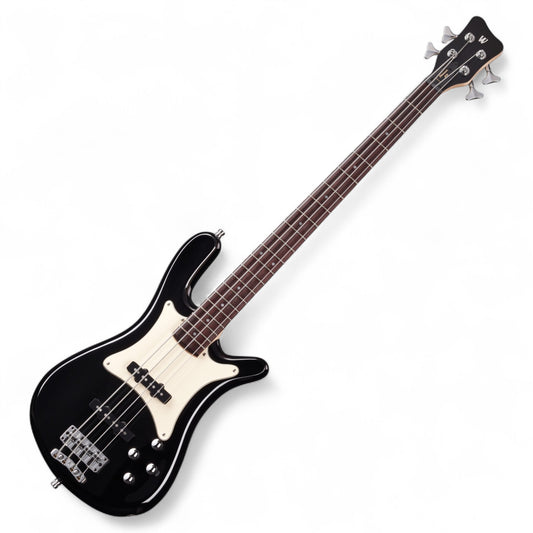 Warwick Pro Series Streamer CV-4 String Bass, Solid Black High Polish, Made in Germany (GPS), 2023