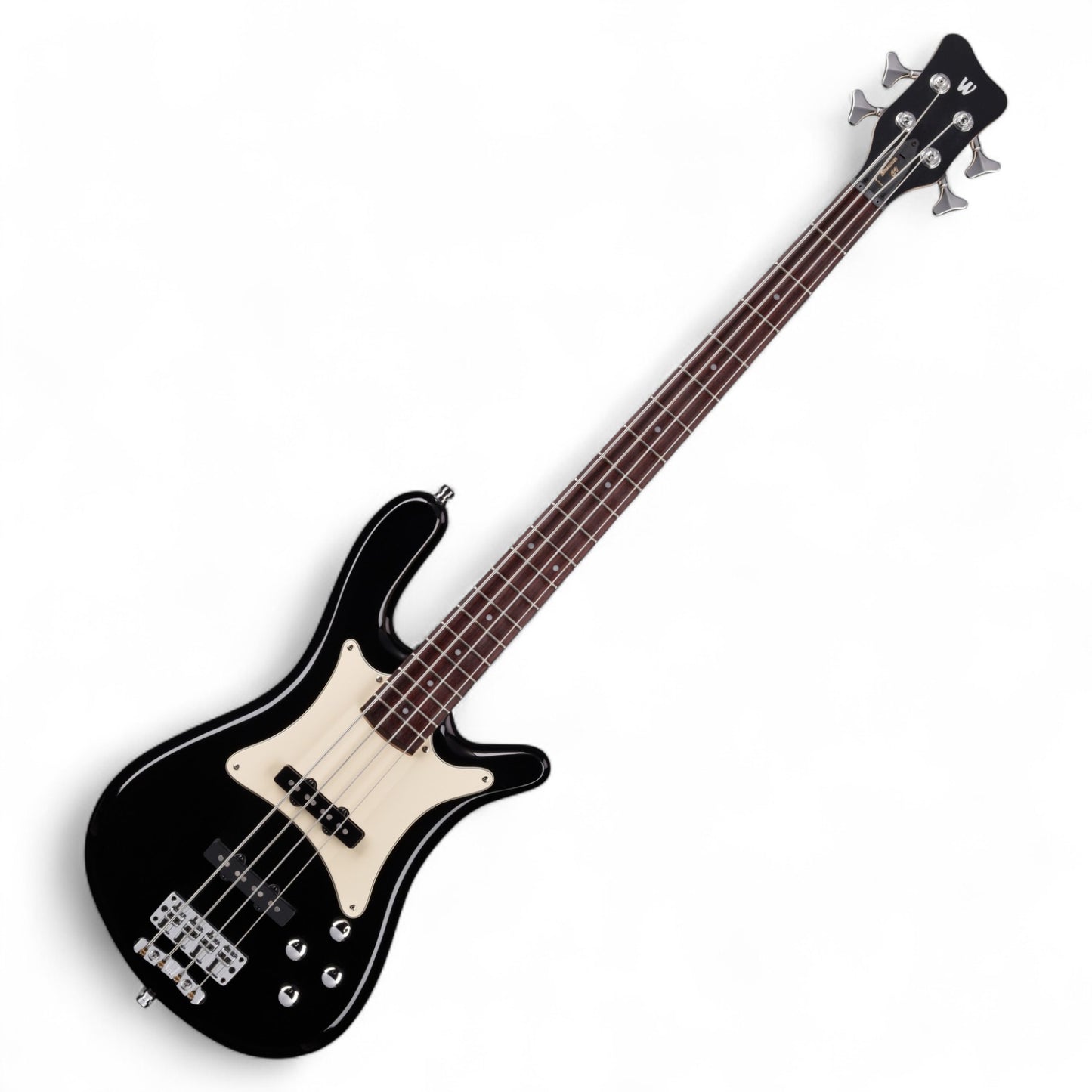 Warwick Pro Series Streamer CV-4 String Bass, Solid Black High Polish, Made in Germany (GPS), 2023