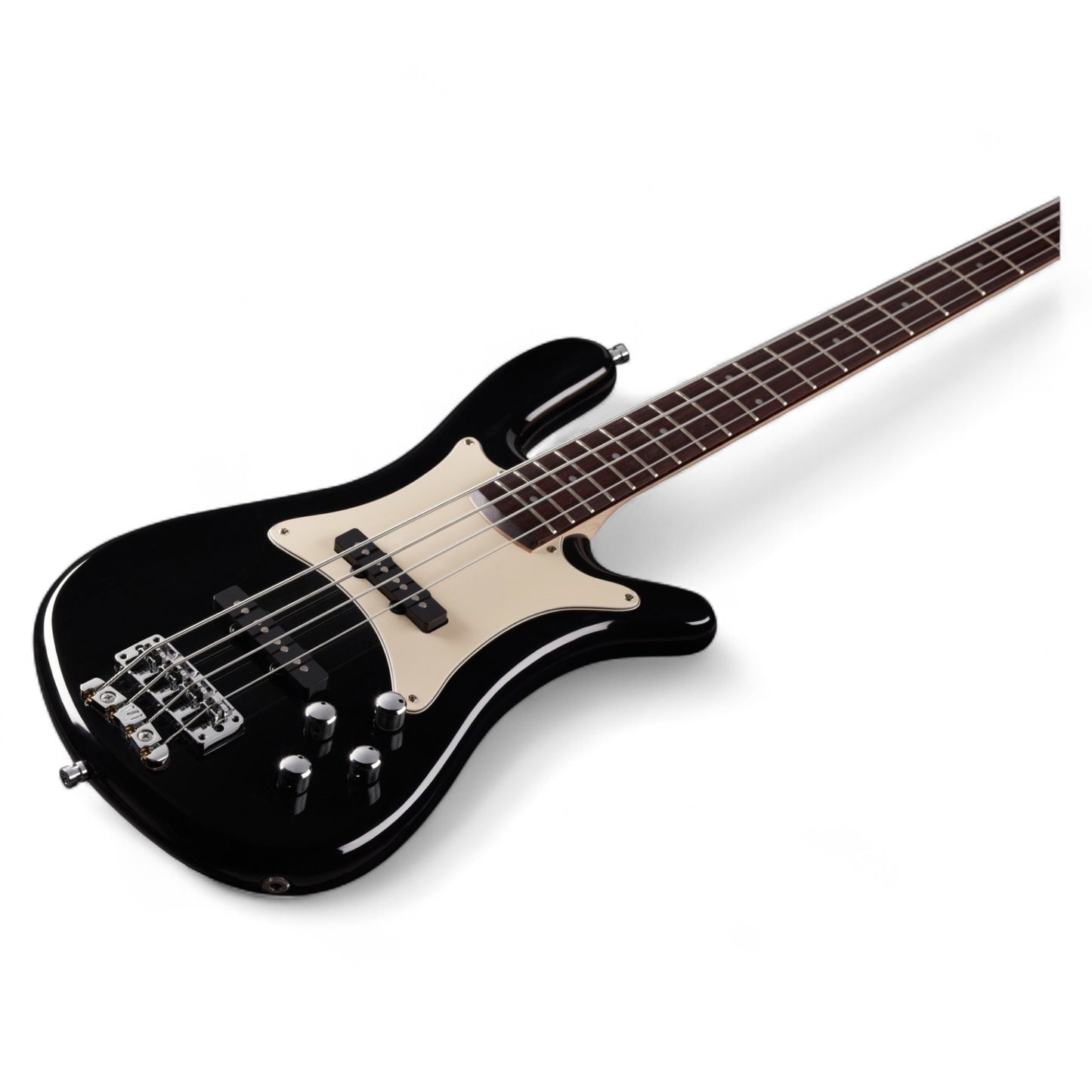 Warwick Pro Series Streamer CV-4 String Bass, Solid Black High Polish, Made in Germany (GPS), 2023