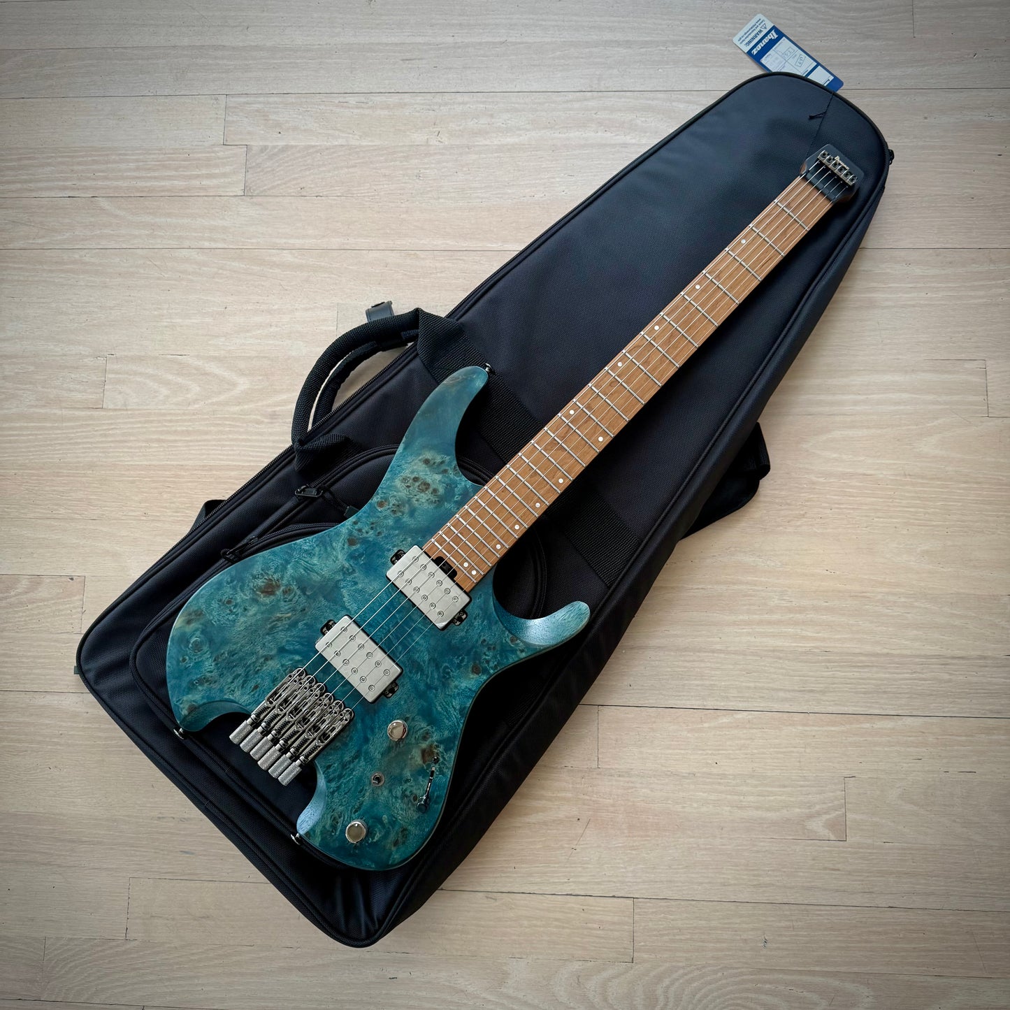 Ibanez Q52PB Headless Electric Guitar, Cosmic Blue Low Gloss