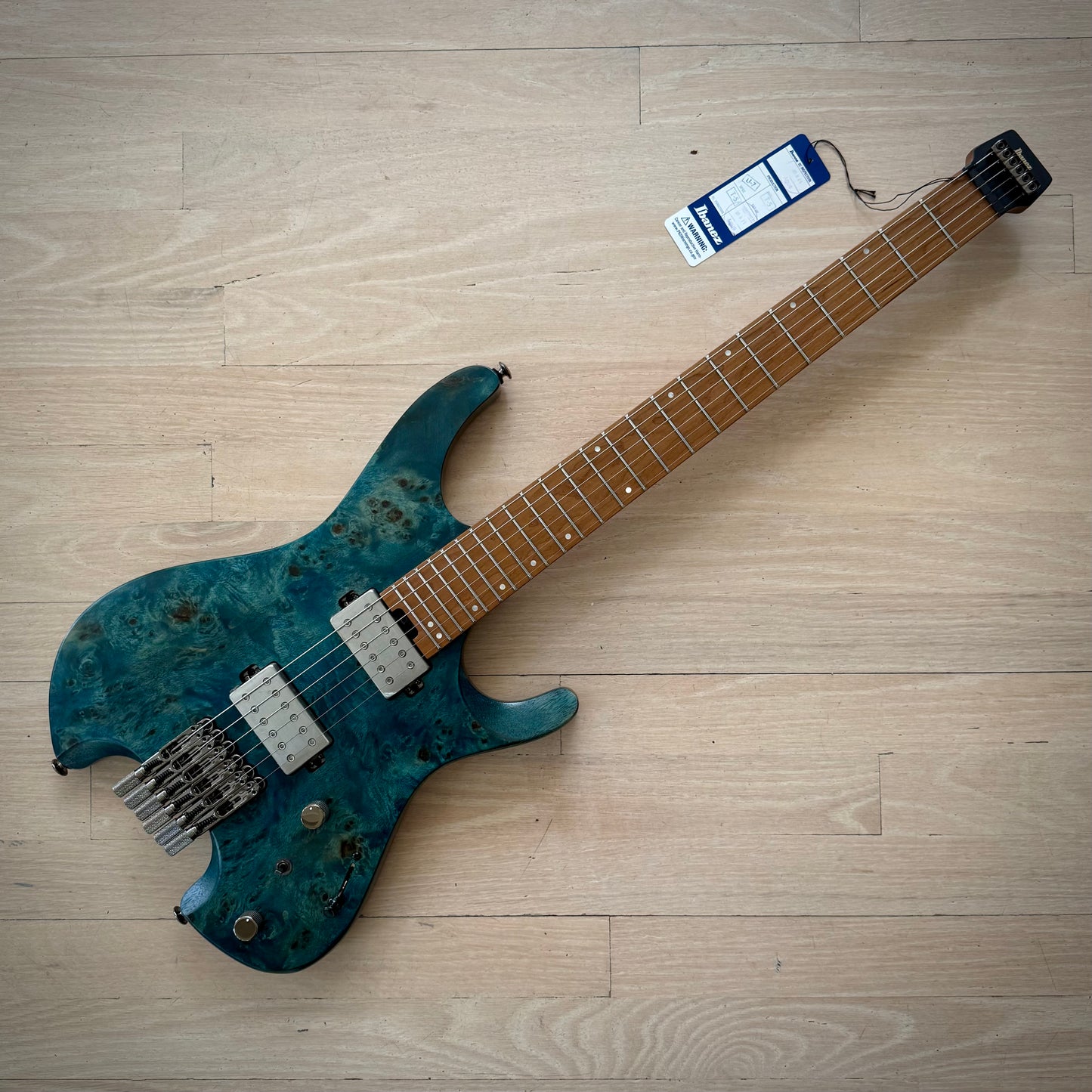 Ibanez Q52PB Headless Electric Guitar, Cosmic Blue Low Gloss