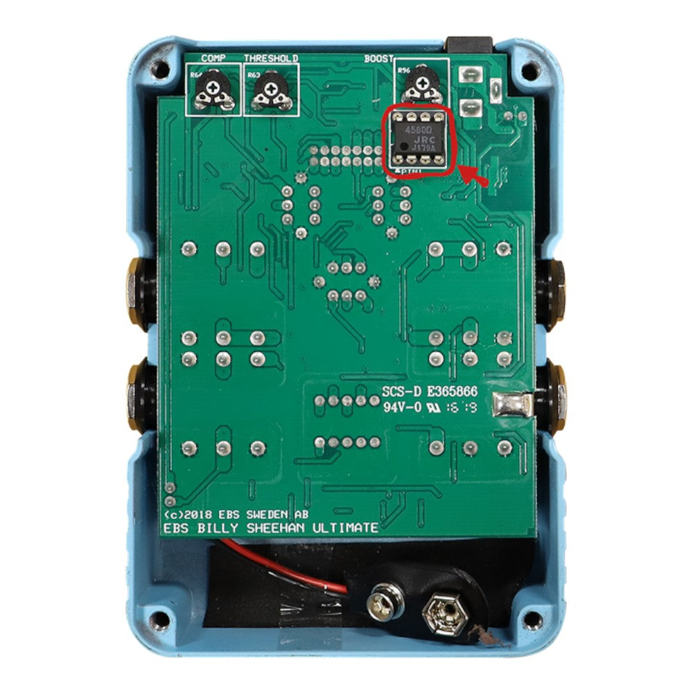 EBS BSU Billy Sheehan Ultimate Signature Bass Drive Pedal