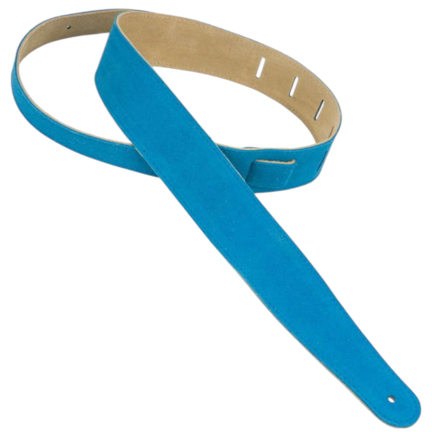 Henry Heller HBS2-TRQ Capri Suede Guitar Strap, Turquoise