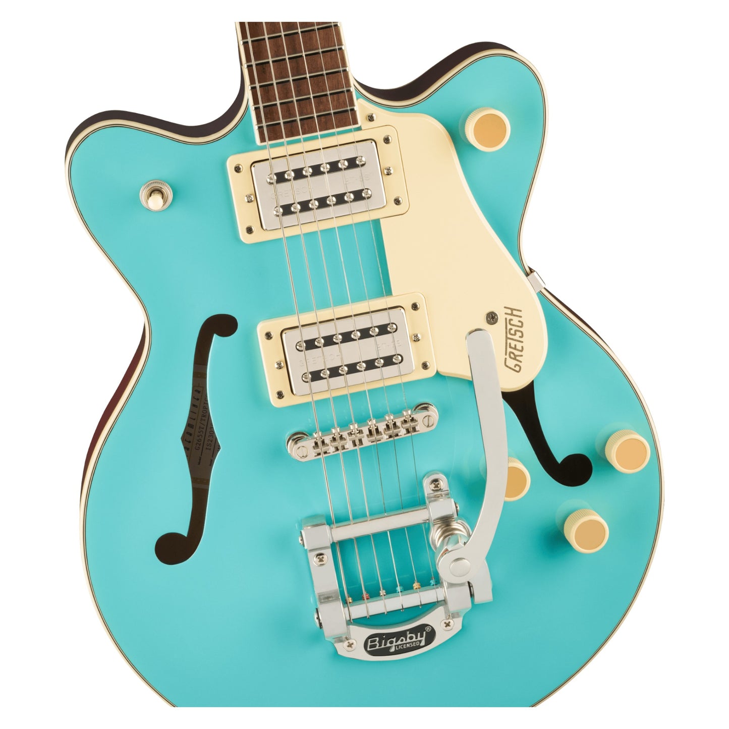 Gretsch G2655T Streamliner Center Block Jr. Electric Guitar w/Bigsby, Tropico + Gretsch Guitar Case Bundle