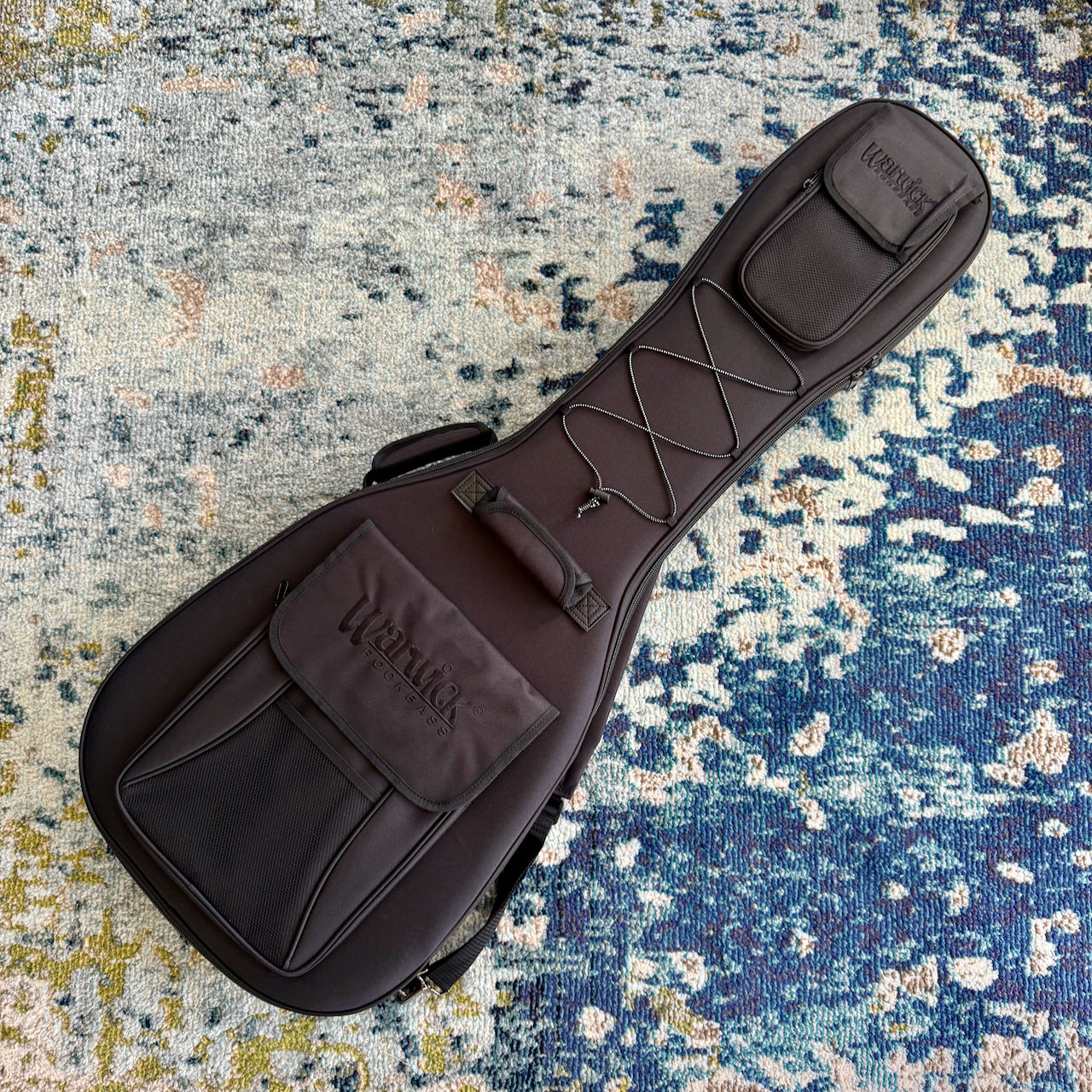 Warwick WRB1594 68PP FMTMFR RockBass Star Bass 4-String Semi-Hollow Electric Bass, Flamed Maple Vintage Sunburst Transparent High Polish RBK569823-25