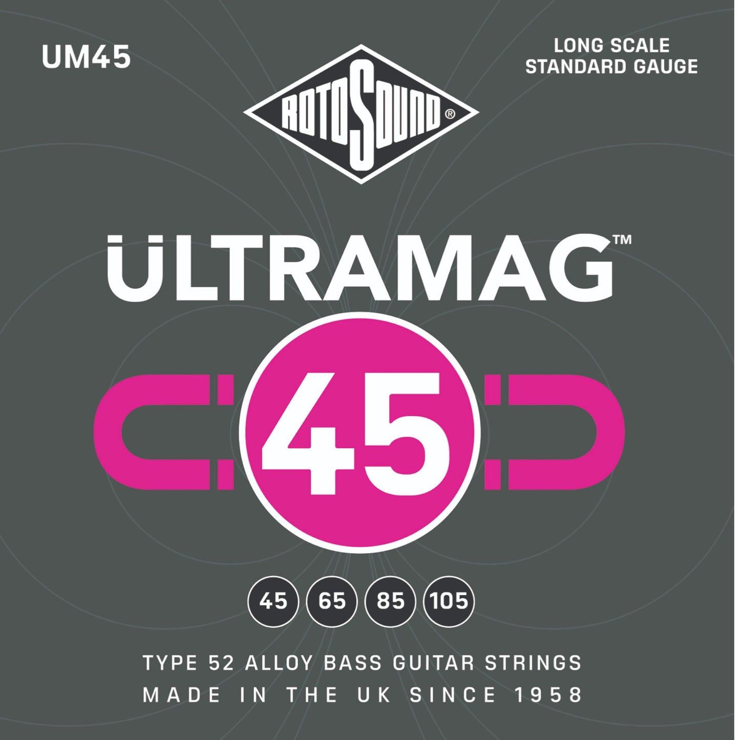 Rotosound UM45 Ultramag Type 52 Alloy Bass Strings 4-String 45/105