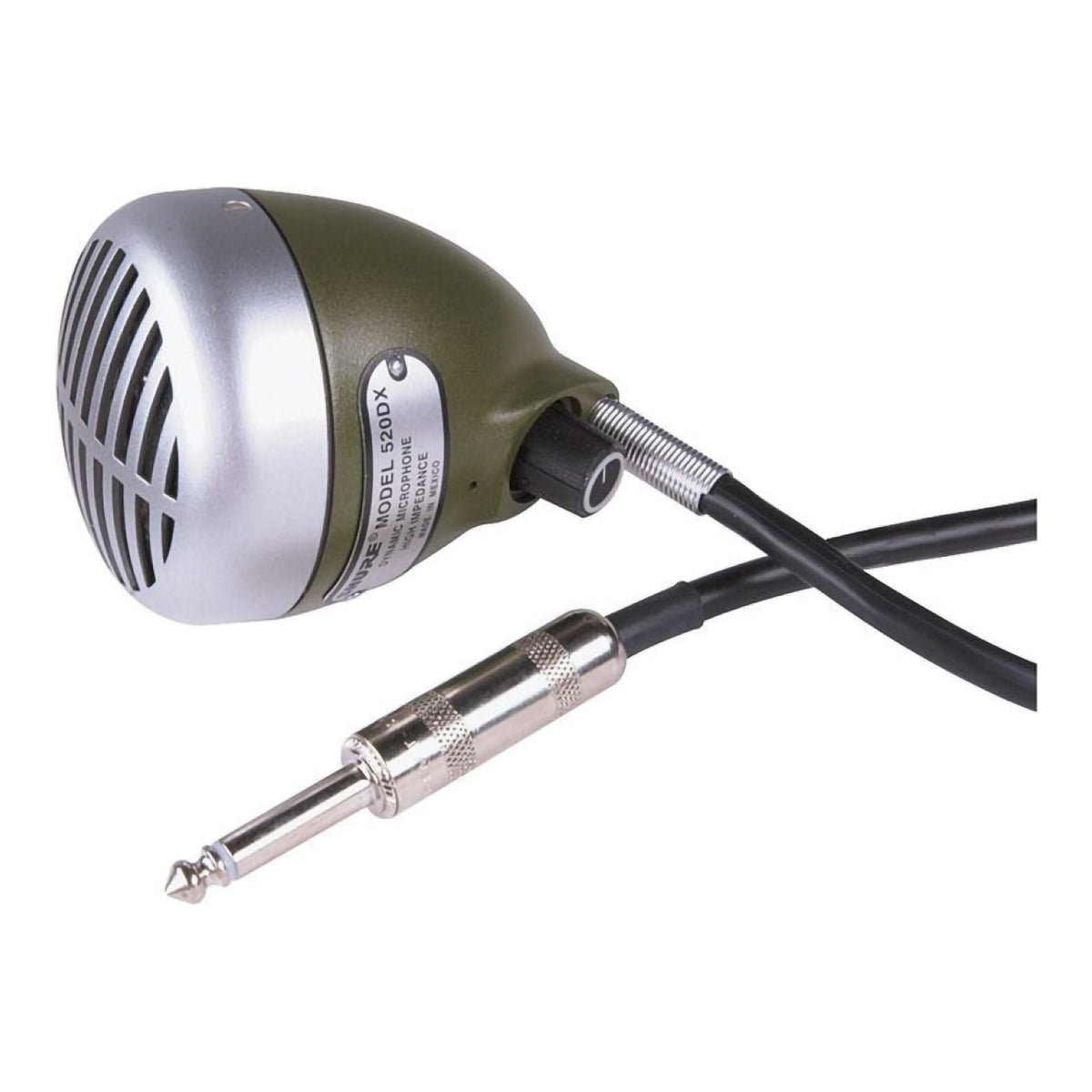 Shure 520DX Green Bullet Dynamic Harmonica Microphone