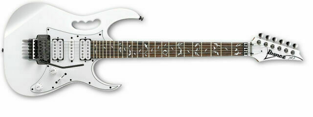 Ibanez JEM Jr. Steve Vai Signature 6-String Electric Guitar, White (JEMJRWH)