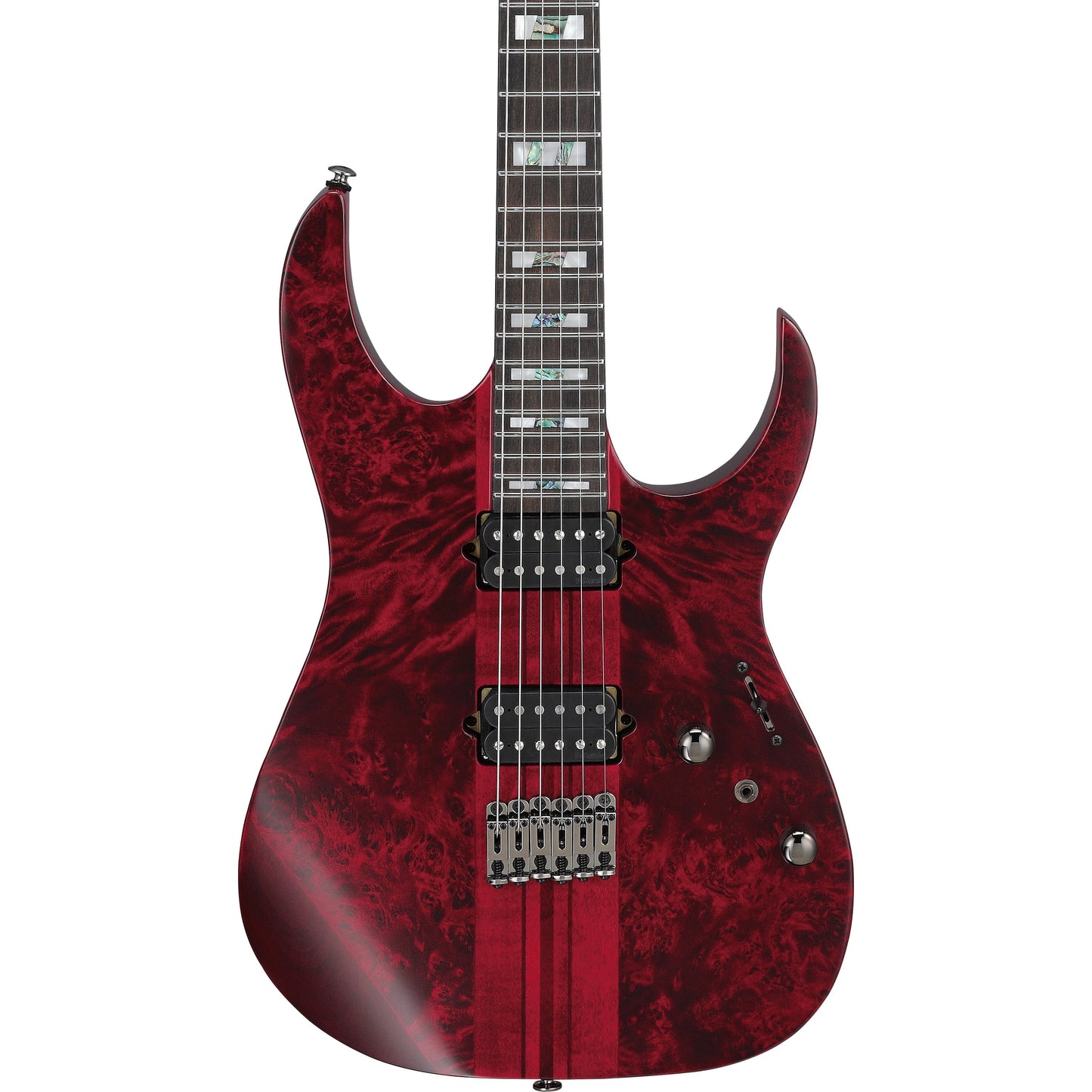 Ibanez RGT1221PBSWL RG Premium Series 6-String Electric Guitar, Stained Wine Red Low Gloss
