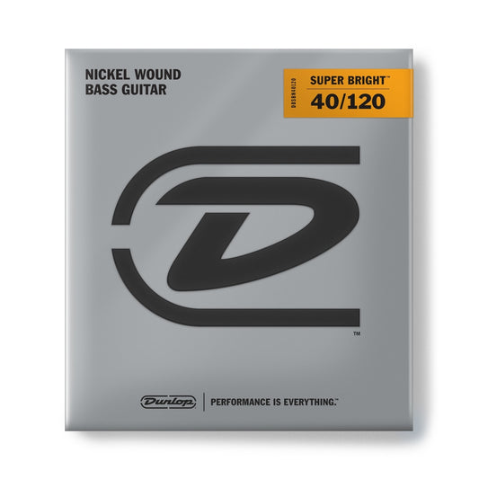 Dunlop DBSBN40120 Nickel Wound Super Bright Bass Strings, Light 5-String Set (40-120)