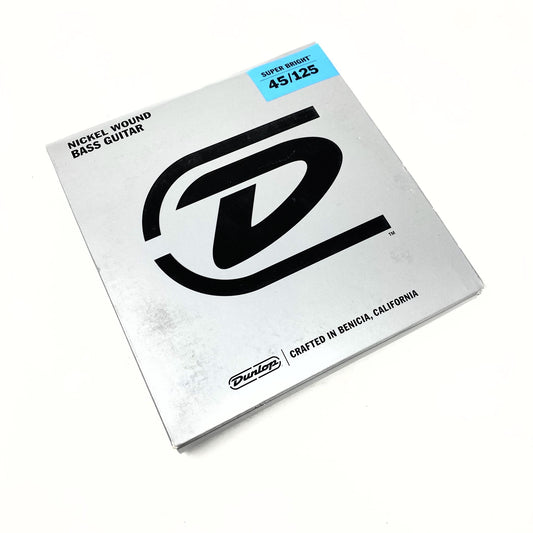 Dunlop DBSBN45125 Nickel Wound Super Bright Bass Strings, Medium 5-String Set (45-125)