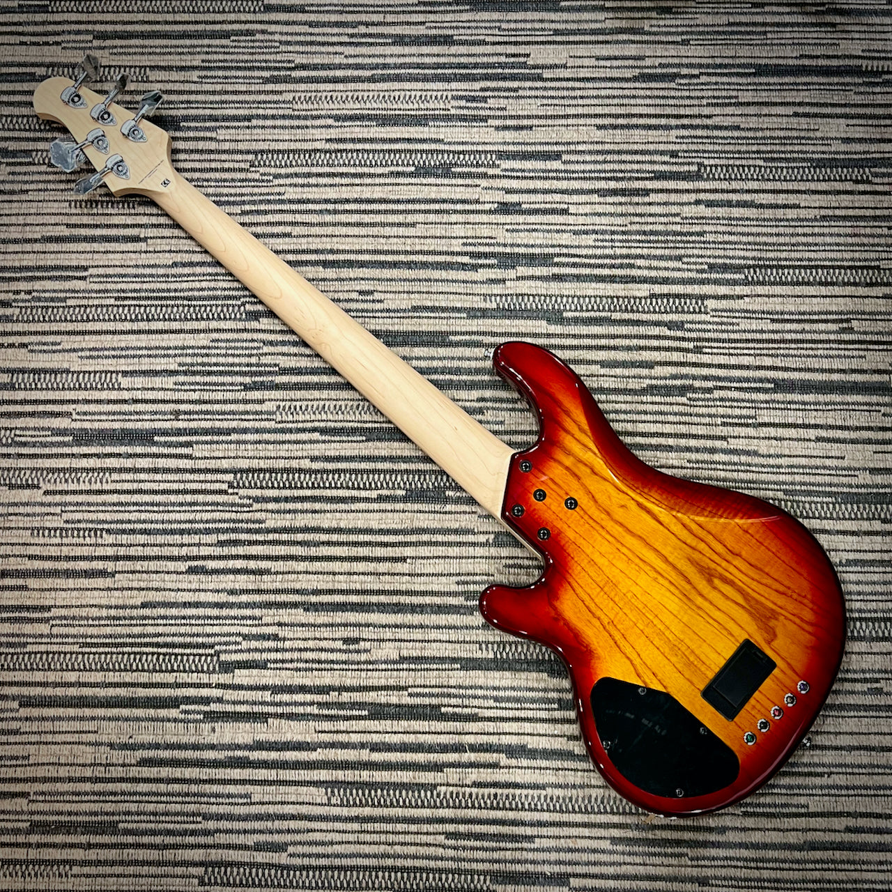 Lakland Skyline 55-02 Deluxe - Honey Burst W Quilted Flame Maple Top and Maple Fingerboard