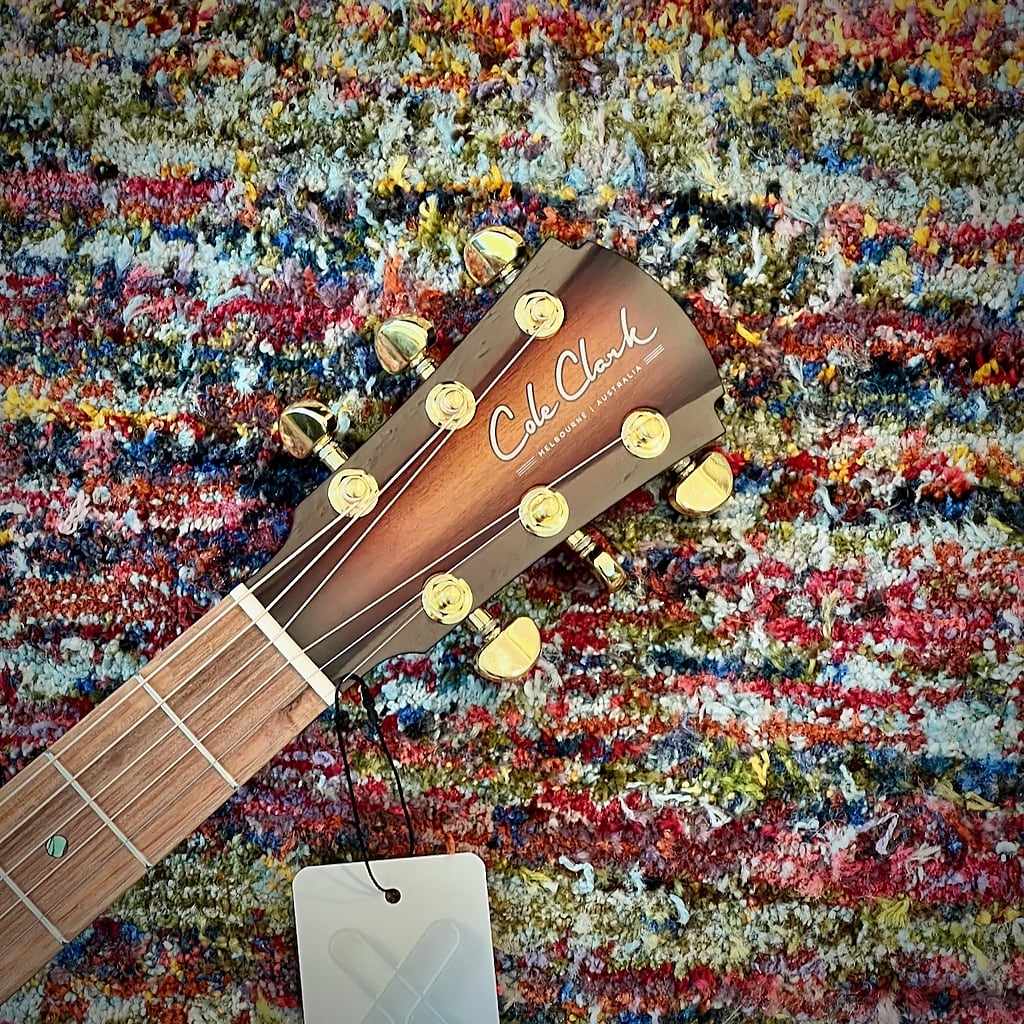 Cole Clark True Hybrid Thinline Acoustic-Electric Guitar, All AA Australian Blackwood, Cutaway, Balanced HH, Sunburst