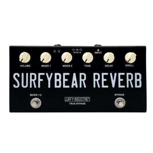 Surfy Industries SurfyBear Compact Spring Reverb Unit - Black (V1.1)